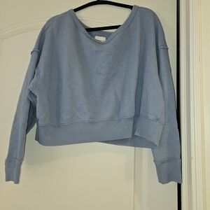 American Eagle Outfitters Light Blue Casual Top